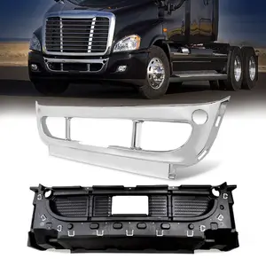 Torque Freightliner Cascadia Front Center Bumper Cover with Inner Support Reinforcement for 2008-2017 Semi Trucks (TR065 + TR066)