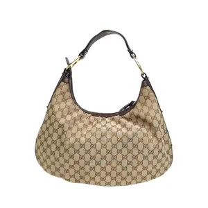Pre-owned GUCCI 【Diz】GUCCI Monogram Canvas Gold Hardware Handbag Monogram