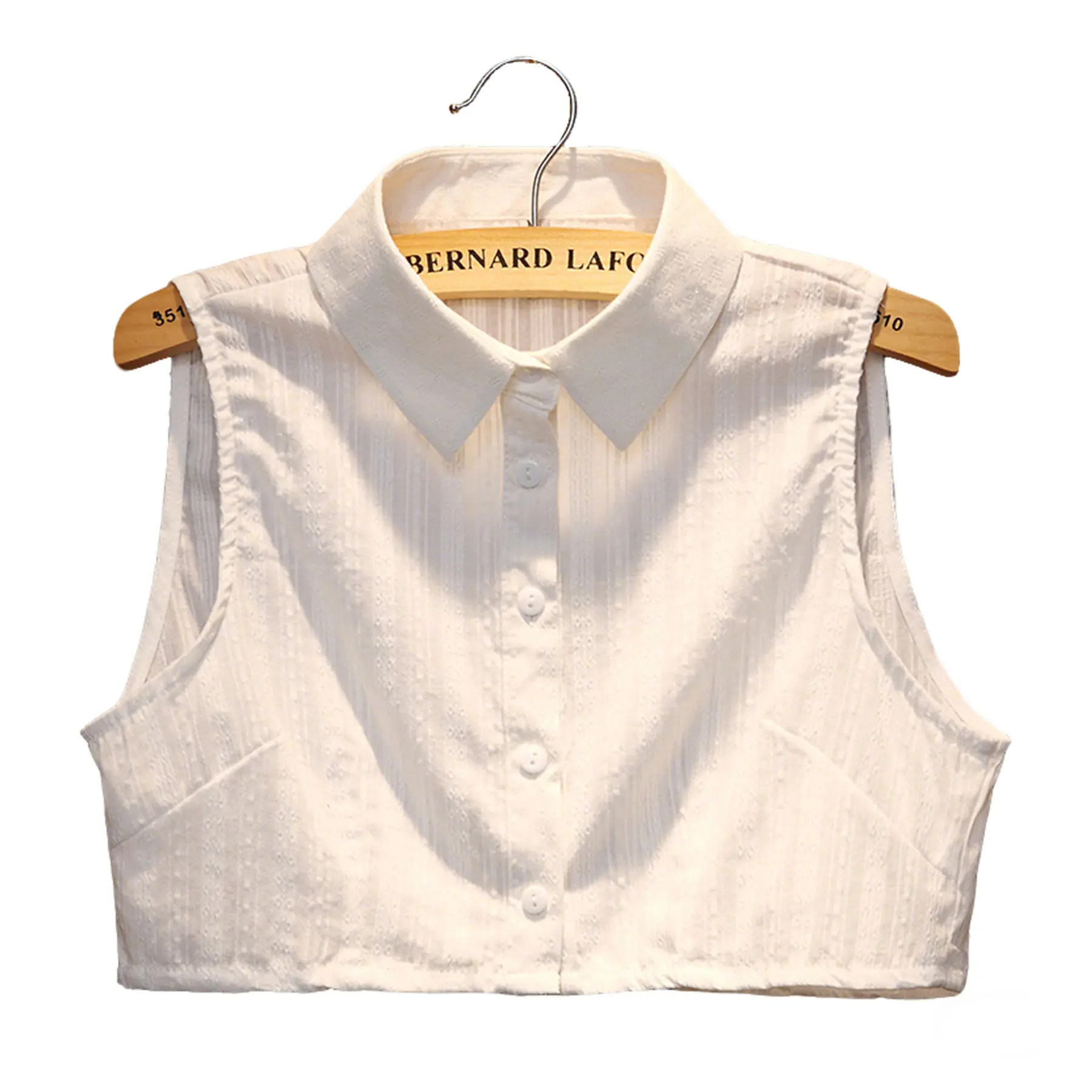 white pointed collar-1pc