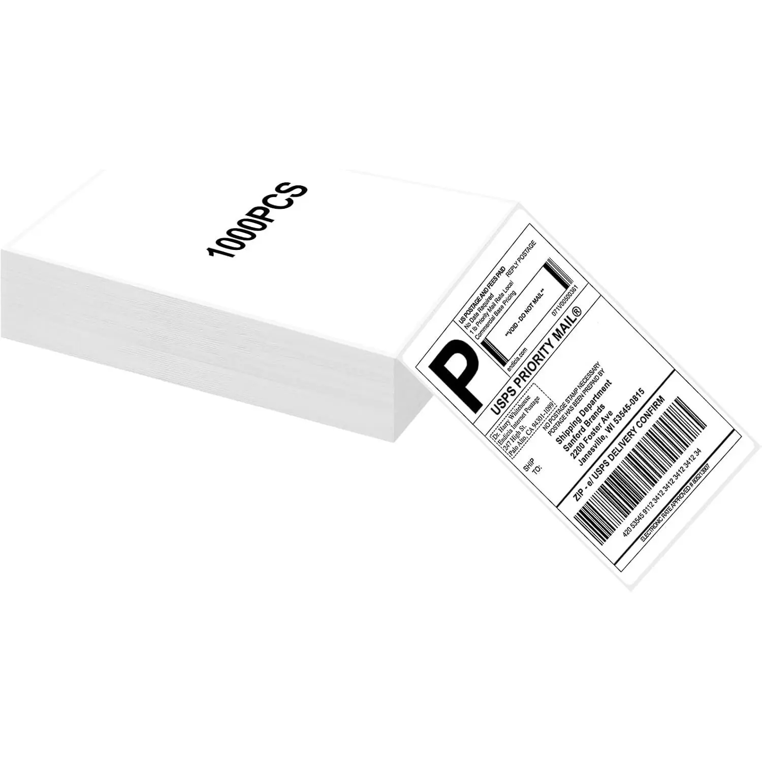 4x6 Thermal Labels 1000 PCS, Shipping Labels, Strong Adhesive Thermal Label, White Printer Paper/Label