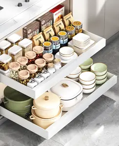 Pull-Out Cabinet Organizer｜Deep Sliding Drawer Storage for Kitchen Cabinets & Under Sink｜Space Saving Kitchen Organizer