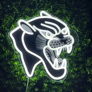 Leopard Design Dimmable Neon Sign, USB Powered Decorative Neon Light with Dimming Switch, Wall Hanging Decor for Home, Party, Gym, Bar, Game Room