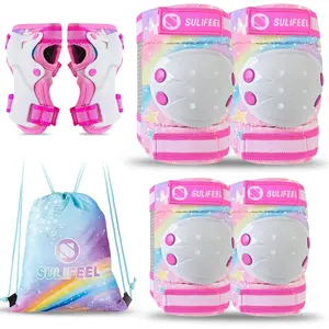 Kids Protective Gear Set – A Practical Gift for Children's Day, Birthday & Christmas – Safe & Comfortable 7-in-1 Pads for Active Outdoor Sports