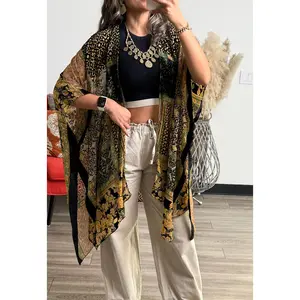 Alice Burnout Bohemian Velvet Kimono