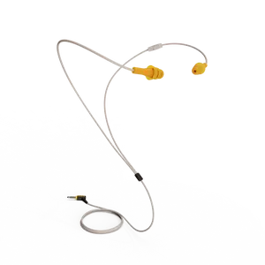 Elgin Ruckus+ Earplug Earbuds with Mic, 25 dB Noise Reduction Wired Earbuds, Safety Ear Plugs Headphones, OSHA Compliant Hearing Protection for Work Construction Industrial, Sweatproof Headphones