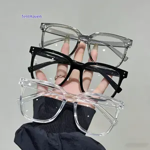 3pcs Unisex Square Frame Blue Light Blocking Glasses - Anti Eyestrain Eyewear, Stylish Campus Design, Face-Flattering for Leisure, Outdoor Activities