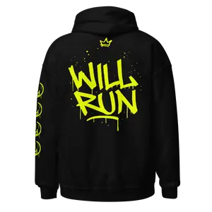 WILL RUN HOODIE NEON YELLOW