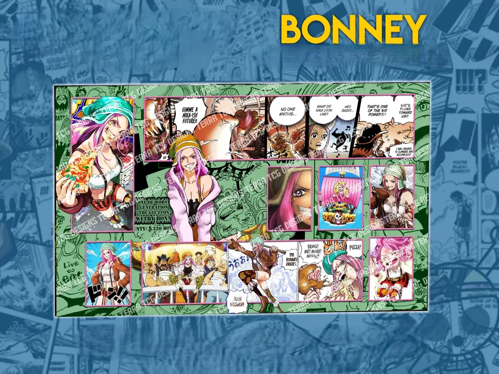 Bonneyy TCG Playmat, Card Game Playmat, Desk Mat Games Mousepad
