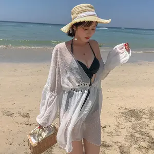 Women Swimsuit Cover Up Bikini Beach Wear Lightweight Sun Protection Loose Casual Bathing Suit Cover Up for Beach Pool Vacation Spa