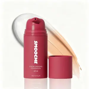 Color Changing Foundation, Skin Tone Adapting Liquid Foundation for Natura Finish, Lightweight Buildable Coverage, SPF 15Makeup for All Skin Types, 1 FIOz(A) Concealer Cosmetic, Natural-Tone Color-Correcting Liquid Foundation