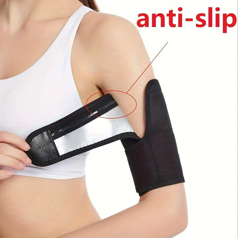 Rubber Cuffs for Arms, 1-Pair All-Season Sports Accessories with an Anti-Slip Design and Sauna Effect for Running, Sweat Wristbands, Universal, Fitness Enthusiasts, Gym, Non-Slip, Wrist Straps, Sweat Band, All Seasons, Unisex, Wrist Accessory, Comfortable