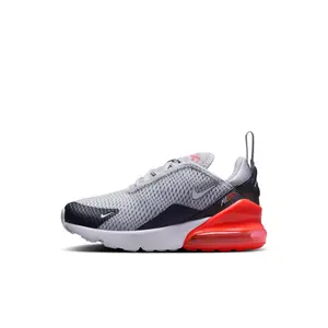 Men's Nike Air Max 270 Sneaker - AO2372-039 Wolf Grey White Anthracite, Round Toe, Laced, All Seasons, Breathable, Thick Sole, Lightweight Athletic Training Sports Shoes