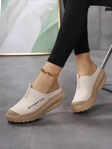 Women's Comfortable Flat Slip On Shoes, Casual All-Season Elastic Slim Fit Fashion Sneakers, Thick Cushioning, Perfect for Running & Training