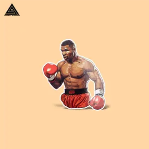 Tyson Boxing Sticker || vinyl sticker, water bottle sticker, tumbler sticker, laptop decals, waterproof sticker, mike, tyson, boxing Decor Decorative