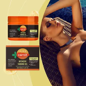 2pcs Carrot Sun Gel, Even Skin Tone, Quick Tan, Hydrating Lightweight, Easy Absorption, Smooth Moisturizing, Fast Beauty Solution