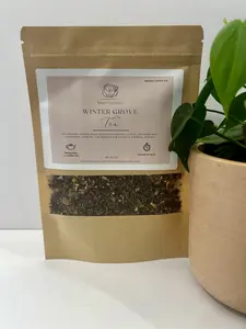 Winter Grove — Pine, Honeybush & Cacao Herbal Tea Blend | Cozy Mood + Winter Wellness
