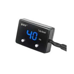 Vacuum Gauge Kit -28 in.Hg 40 PSI LED Digital Display 12V Boost Meter with Sensor for Car Boat Motorcycle ATV Universal