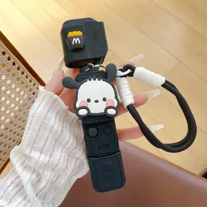 Luxury Cute Cartoon Handmade DIY Camera Protection Case, Soft Silicone Full Cover, Compatible with For DJI Dji Pocket3, Portable Strap Included, Photography Camera Accessories