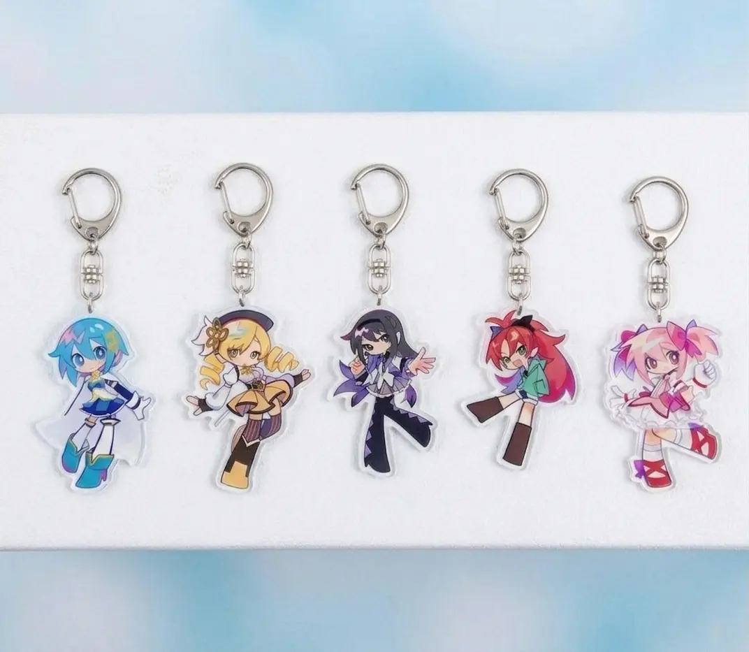 Puella Magi Madoka Magica Acrylic Keychain, Homura Akemi Mami