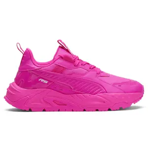 PUMA Womens Rs-Trck Brighter Days Lace Up Sneakers Shoes Casual - Pink