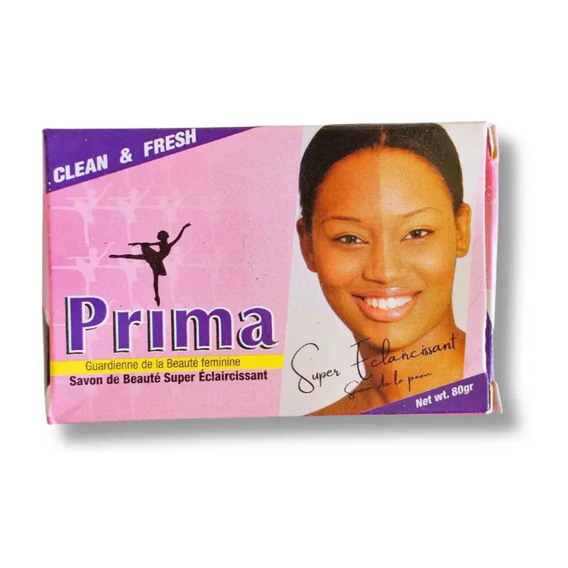 Prima Skin Soap - Super Eclaircissant 80gr for Gentle Cleansing & Daily Use Ideal for All Skin Types Facial Soothing Cleanser Facial Wash