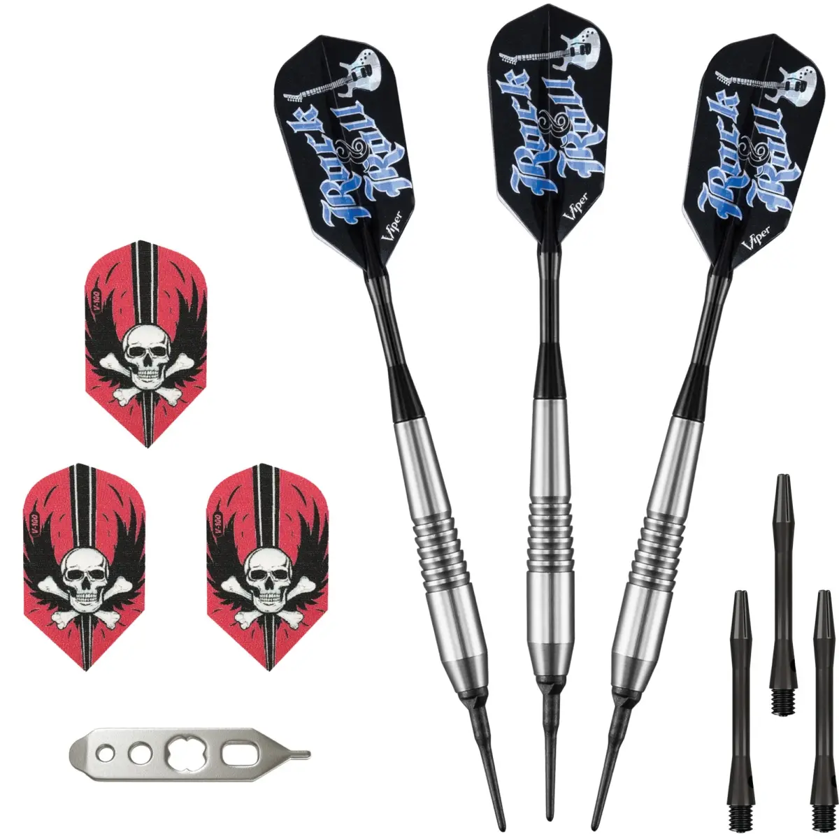 Viper 20-9027 18g Soft Tip Darts Set with Uniquely Designed Knurling - Nylon Casemaster Deluxe Pink Case, Steadfast Grip, Coated Brass Barrel, Compact Durable Nylon Exterior, 1.5 Lbs, Moisture-Resistant, Unisex for Playing Darts