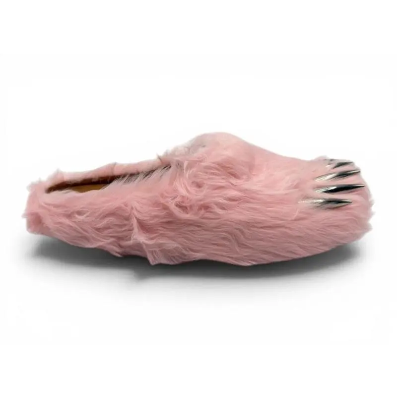 Bravest Studios Men's Bear Claw Mule Pink Slippers, from StockX