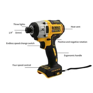 DEWALT DCD887 Impact Driver Electric Drilling Tools 20V Cordless Drill Lithium-ion Electric Screwdriver Brushless Motor Power To