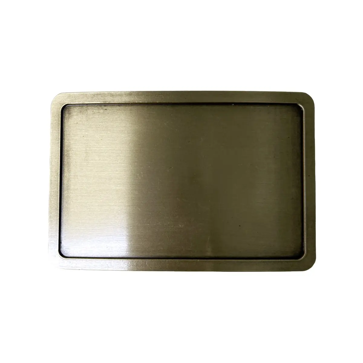 Antique Bronze Plated Rectangle Custom Blank Belt Buckle