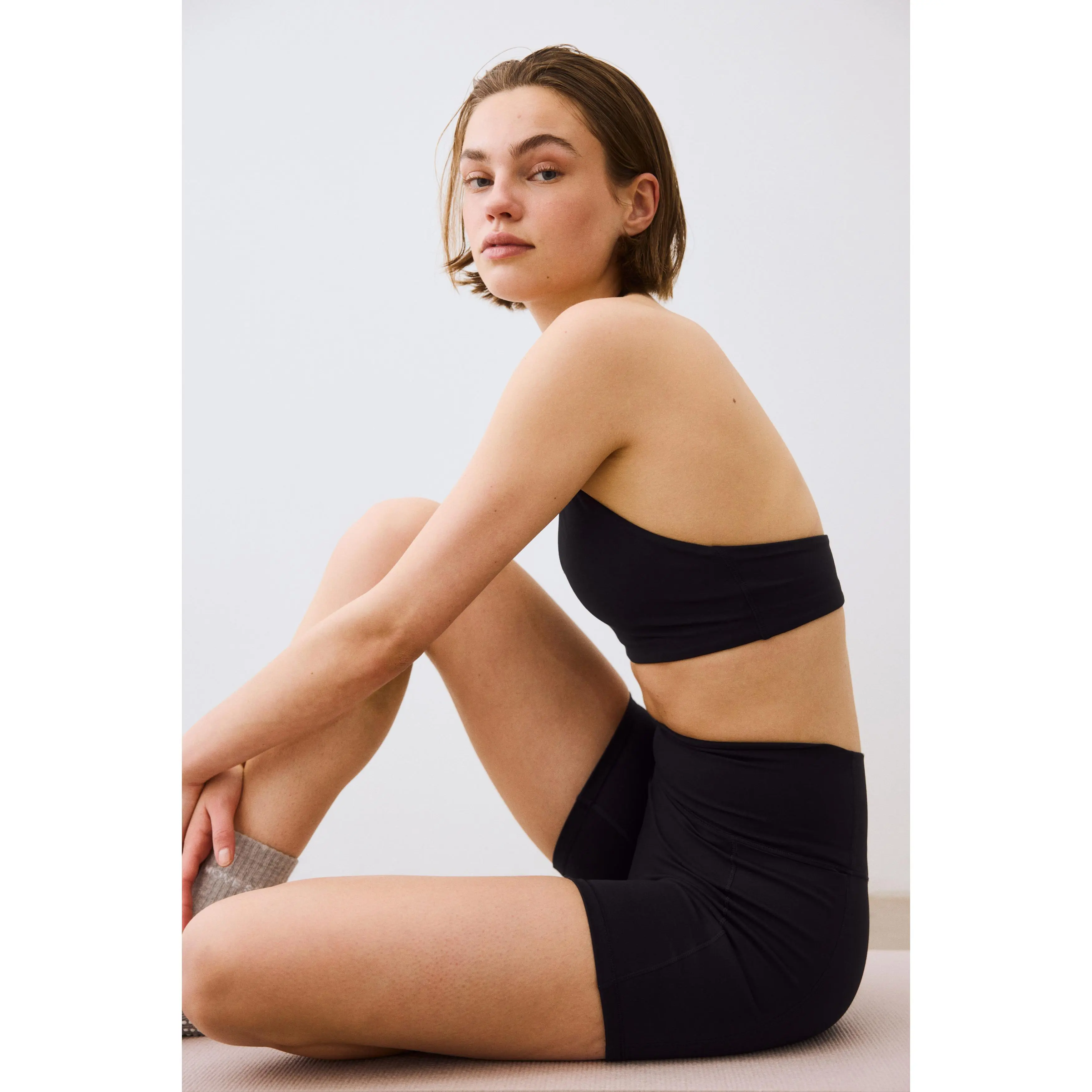H&M Light Support Halterneck sports bra with SoftMove™