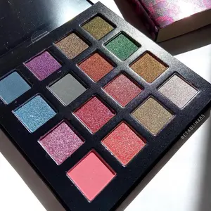 Be A Bombshell Cosmetics Wild Side Eyeshadow Palette - 16 Shimmer Shades for Bold and Beautiful Eye Looks - Makeup