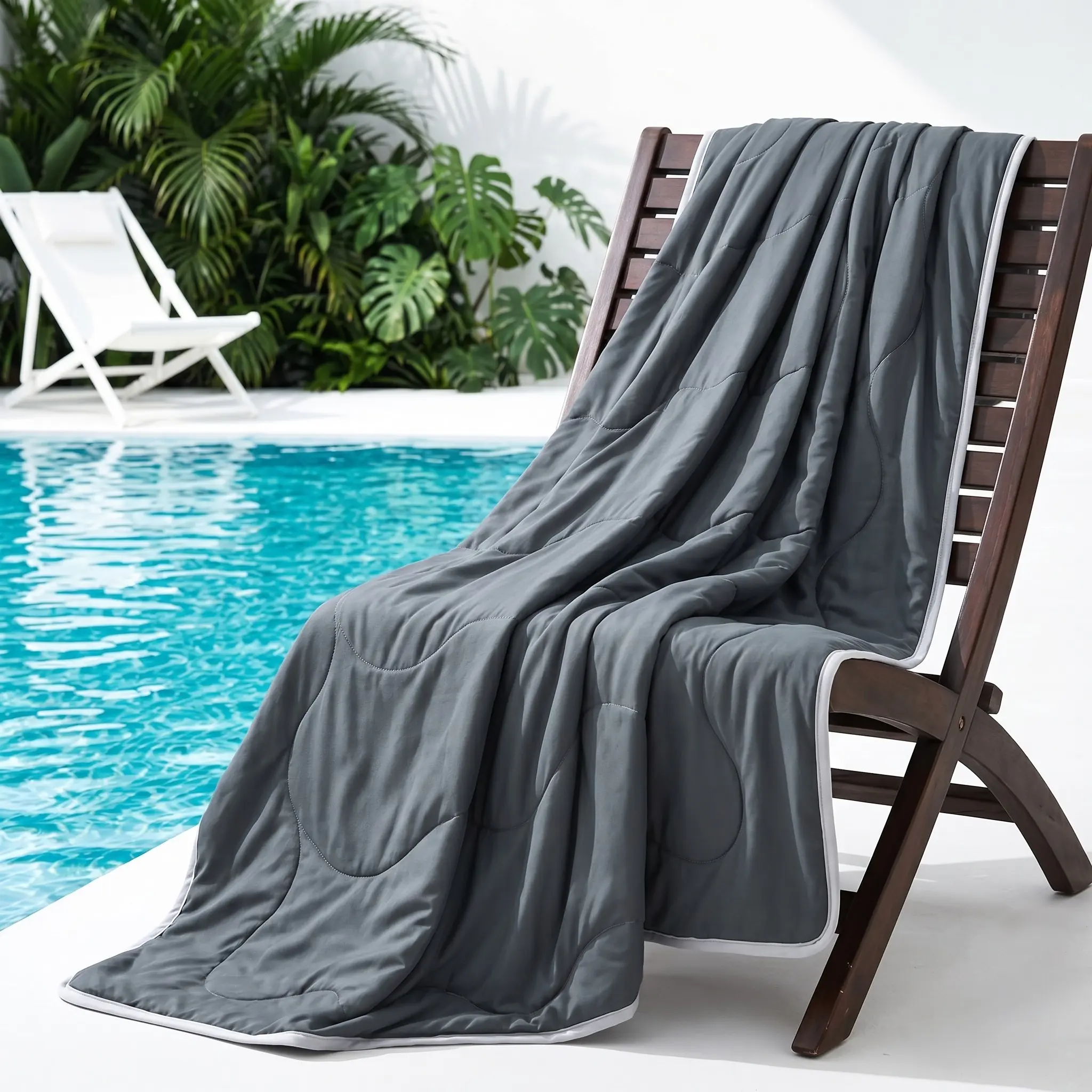Cooling Blanket, 1 Count Soft Comfortable Cooling Machine Washable Blanket, Breathable Lightweight Blanket, Air Conditioned Room Blanket, Washable Bedding Supplies for Home Office Travel, Lightweight Cool Blanket, Summer Cooling Blanket