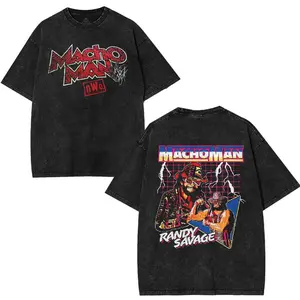 Macho Man Randy Savage Lightning Bolts Inspired T-Shirt – Retro 80s Wrestling Graphic Tee, Bold Classic Fan Style, Unisex for Men and Women