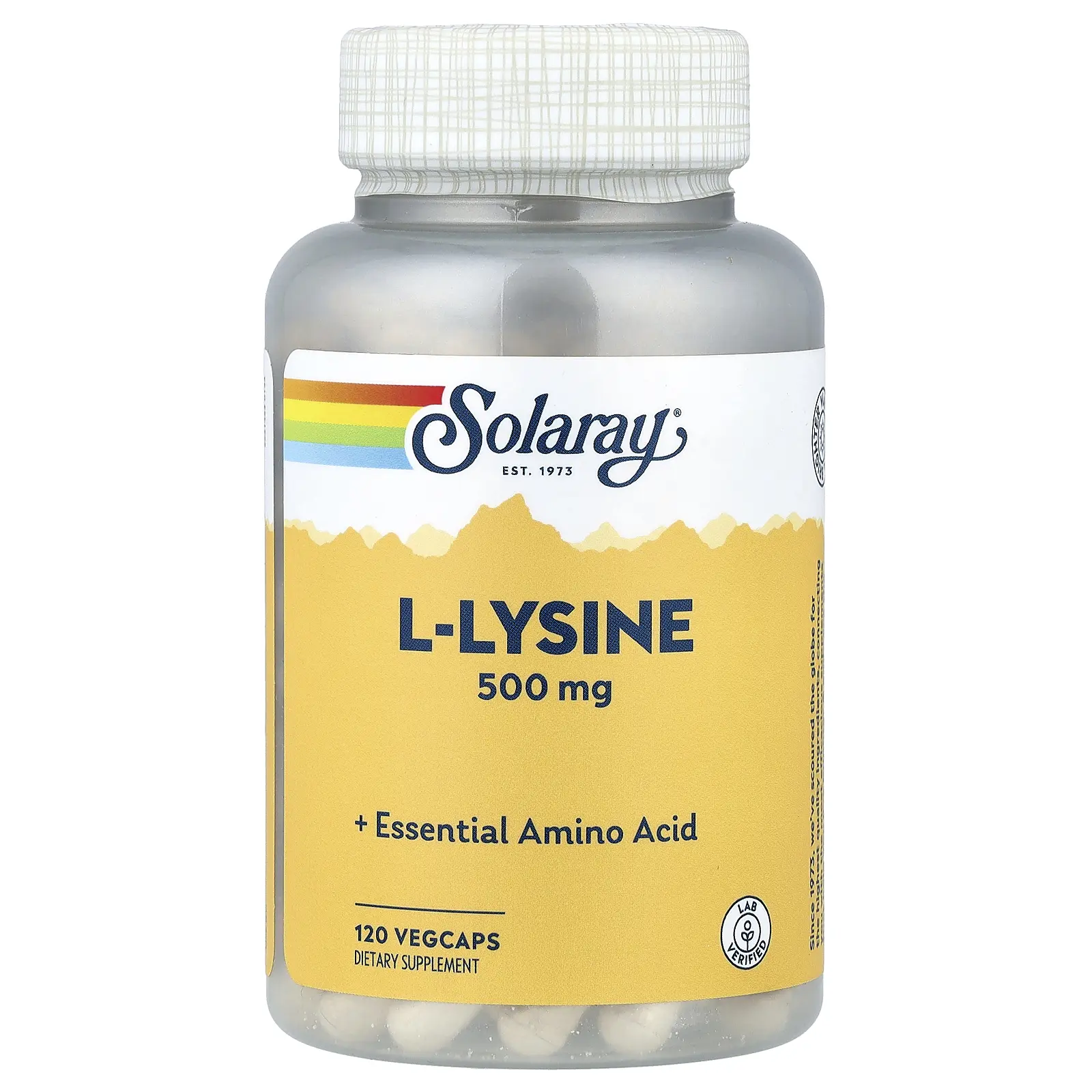 Solaray L-Lysine, 500 mg, 120 VegCaps Solaray L-Lysine, 500 mg, 120 VegCaps