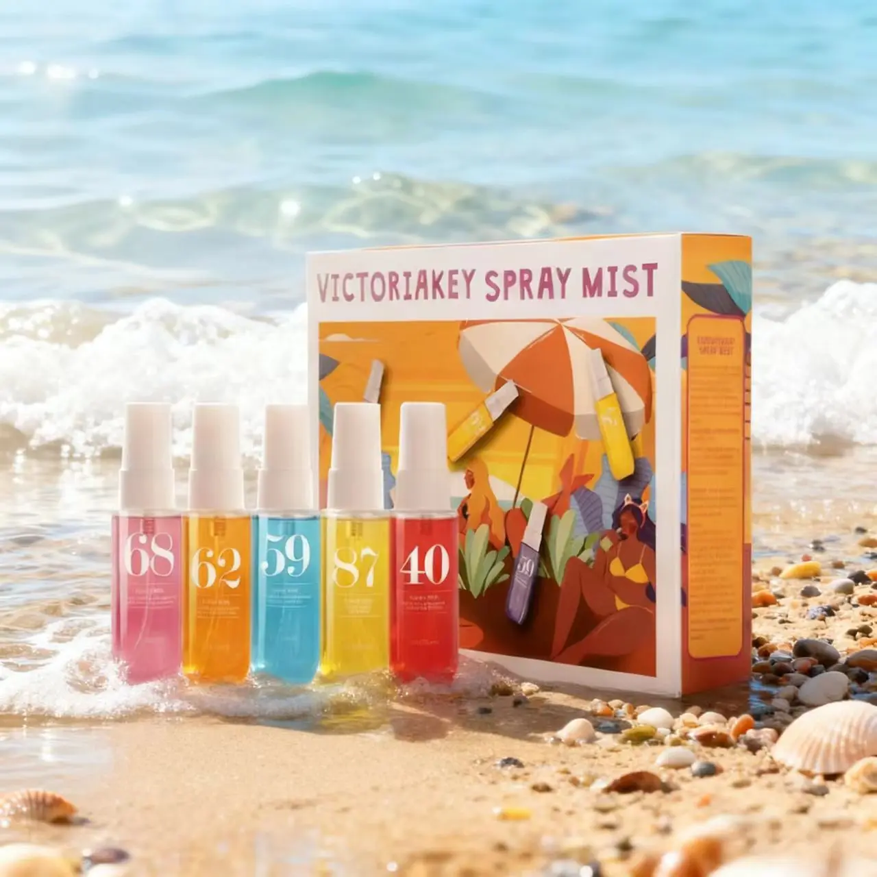 Summer Brazilian Perfume Spray Set, Natural Fresh Scent, Perfect for Travel, Home, Office Use, Portable to Carry, Ideal Holiday Gift
