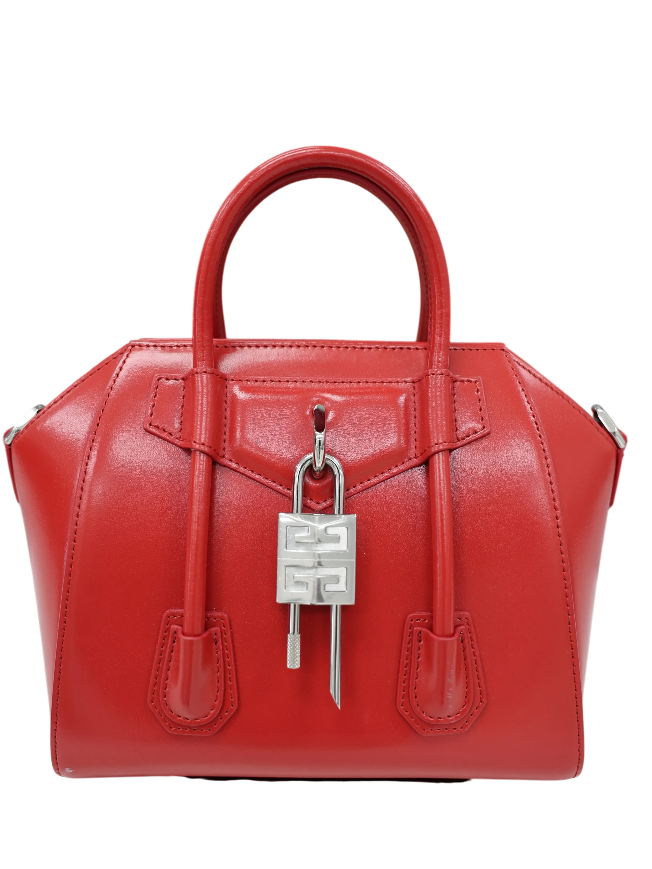 Pre-owned GIVENCHY LEATHER Shoulder Bags ANTIGONA SHOULDER HANDBAG