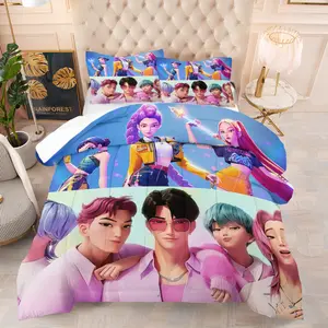 Anime Boy Girl Cool Bedding Set, Soft Comfortable Home Bed Linen, Bedding Sheets, Perfect for Dorm Room or Bedroom Decor, Stylish and Durable