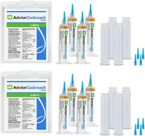 Advion Cockroach Gel Bait, 4 Tubes x 30-Grams, 4 Plunger and 4 Tips (Pack of 2)
