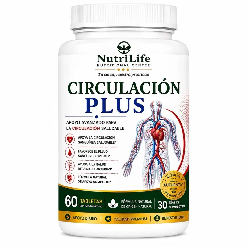 Circulación Plus Herbal Supplement - Daily Wellbeing Support for an Active Lifestyle, 60 Tablets