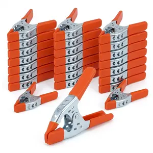 30 Pack 6-Inch Heavy Duty Metal Spring Clamps – 2.5" Jaw Opening, Strong Grip Large Clips for Woodworking, Photography Backdrops, Crafts, DIY Projects