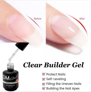 Clear Builder Gel in a Bottle (BIAB), Strong Healthy Nail System, Long-lasting 30+Days