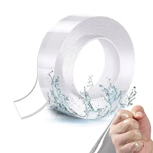Explorinox 1 Roll 300 cm Nano Tape: Waterproof, Double-Sided, Heavy-Duty, High-Strength Adhesive Tape—Removable, Residue-Free, Versatile Clear Mounting Tape [Free Gift]