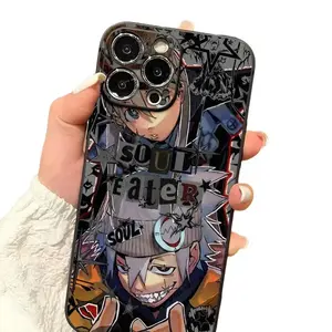 Soul Eater Themed Phone Case Designed with Vibrant and Dynamic Artistic Designs Compatible with IPhone 16 15 14 13 12 and 11 Pro Models Made of TPU Protective Material A Great Gift for Anime Fans Friends and Special Occasions Cellphone Cover