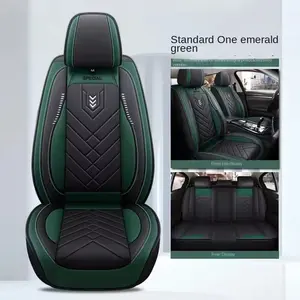 Universal PU Leather Car Seat Cover, Full Surround Dustproof Cushion Protector, Durable Auto Interior Accessory for All Vehicles