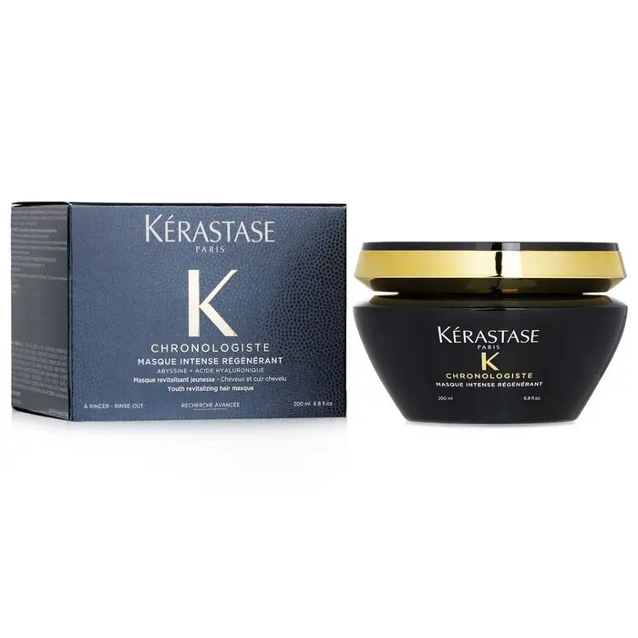 Kerastase Chronologiste Intense Youth Revitalizing Haircare Masque, Hyaluronic Acid Moisturizer - Hydrating, Nourishing Hair Treatment, 200ml