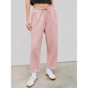 Cider [3 colors, size 2-26] Elastic Waist Drawstring Tapered Sweatpants