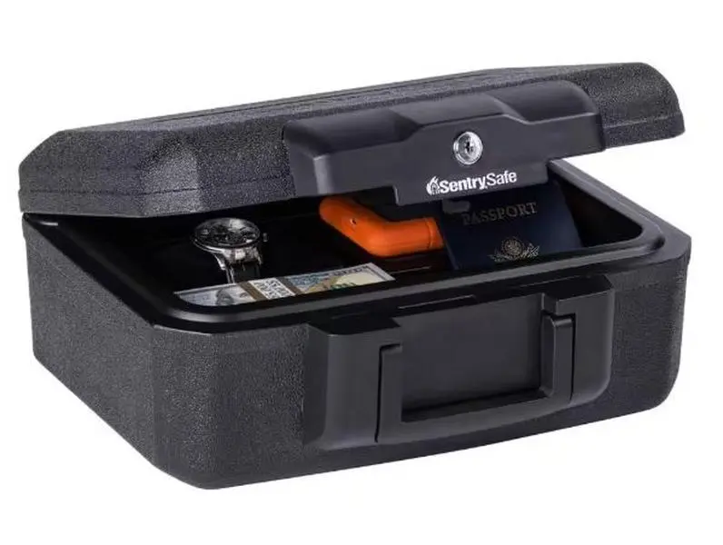 NEW Portable Fireproof Safe Box Transportation For Docu Media Valuables