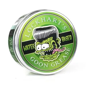 Lockhart’s Authentic Handcrafted Water-Based Goon Grease Firm Hold Hair Pomade, High Shine (3.4oz.)