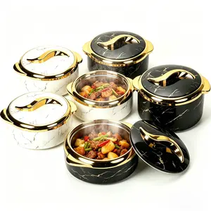 3PCS Large Capacity Insulated Thermal Bowl Set Stainless Steel Food Warmer with Lids for Home Office Lunch Outdoor Picnic Buffet Kitchen Must Have