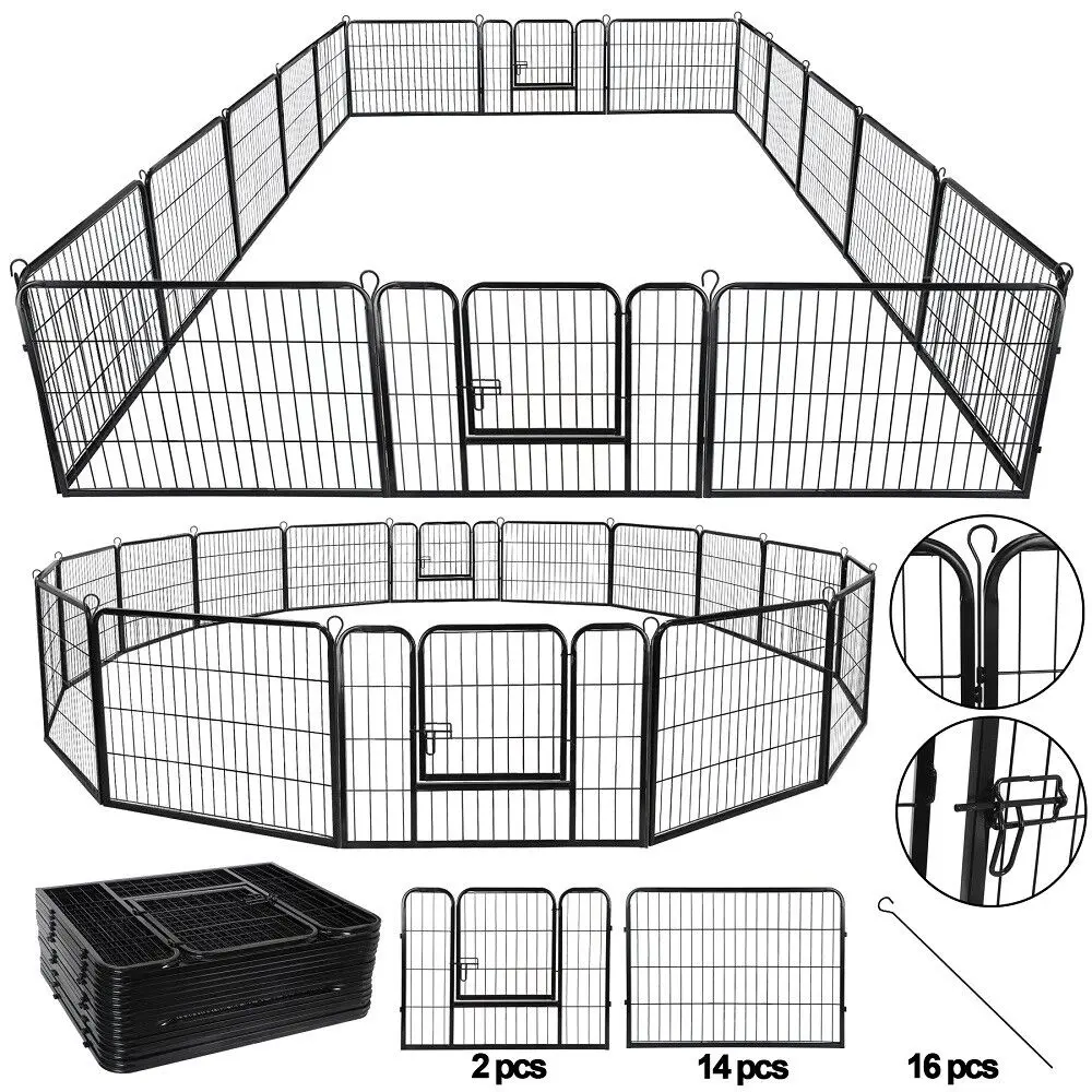 Best Expandable 16 pcs Panels for Your Dog Pet | Safety Fence with lock